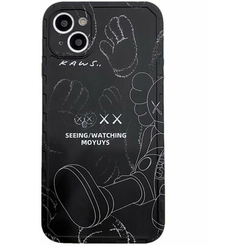 Чехол силиконовый Kaws iPhone 14