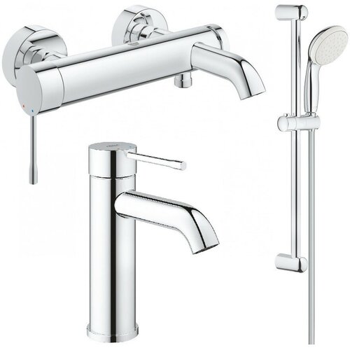 Комплект смесителей Grohe Essence New 33624001 + 23590001 +