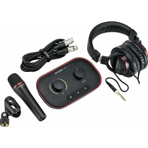 Focusrite Vocaster One Studio Podcast Set комплект (Vocaster One, наушники,