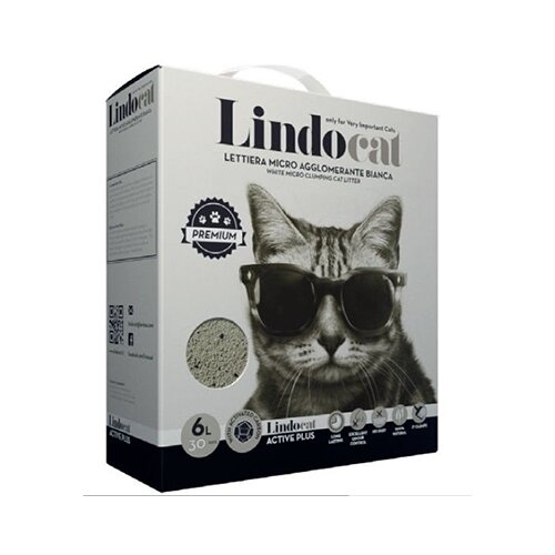 Комкующийся наполнитель LindoCat Active plus, 6 л 6 л