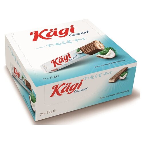 Вафли Kagi Вафли KAGI Coconut, 25 г, 24 шт. в уп.