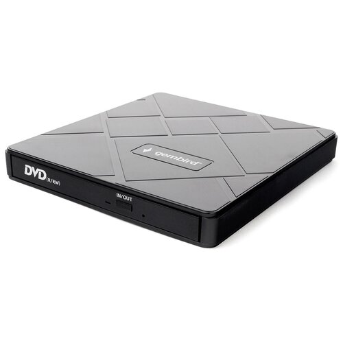 USB 3.0 Gembird DVD-USB-04 пластик, со встроенным кардридеро