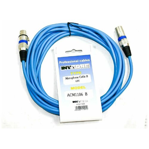 Invotone ACM1106/B микрофонный кабель XLR мама-XLR папа 6