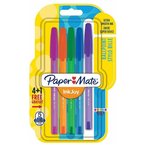 Набор шариковых ручек Paper Mate InkJoy 100 (1956726) индив. пакет с