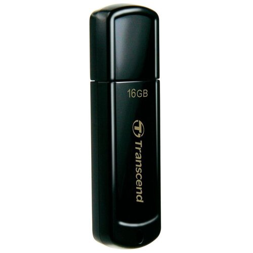 Флешка Transcend JetFlash 350 16 ГБ CN, 1 шт., черный