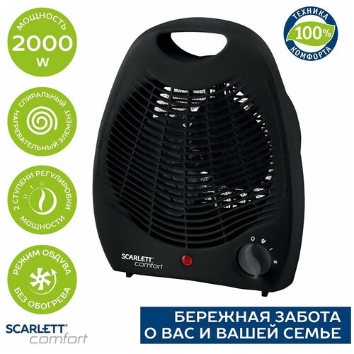 Тепловентилятор Scarlett SC-FH212S, 2 кВт, 20 м²,