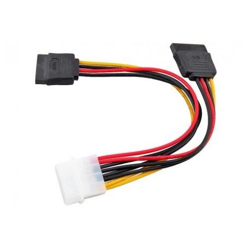 Переходник/адаптер VCOM Molex - 2xSATA (VPW7572), 0.2 м, 1 шт.,