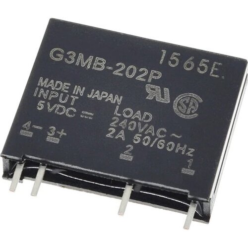 Реле твердотельное (SSR) G3MB-202P, 5 В (DC), 2 А, контакты