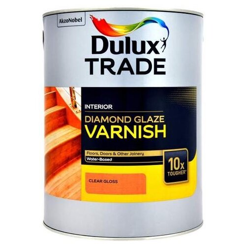  Лак паркетный Dulux Diamond Glaze, глянцевый (5л)