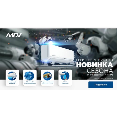 Сплит-система MDV INFINI STANDARD INVERTER 12 (кондиционер настенный)