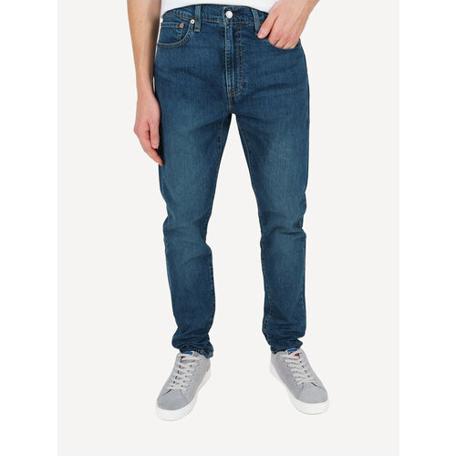 Джинсы зауженные Levi's 512 SLIM TAPER, полуприлегающий силуэт, средняя