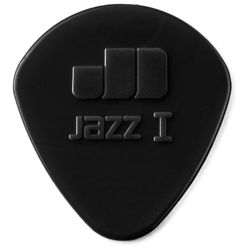 Аксессуары для гитар 47P1S Nylon Jazz I Медиаторы 6шт, 1,10мм, черные, Dunlop