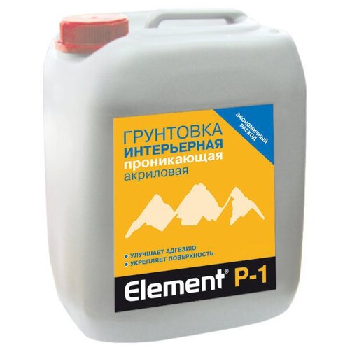 Грунтовка Интерьерная Element P-1 1л Бесцветная Alpa Проника