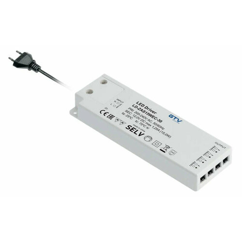 Блок питания для светодиодов SLIM EASY CLICK 220/12V 15W IP20, с mini amp и