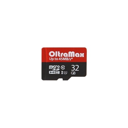 Карты памяти Карта памяти OLTRAMAX OM032GCSDHC10UHS-1-ElU1 32GB, черный