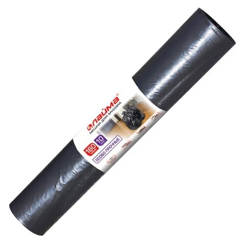 Мешки для мусора Лайма 601798 160 л, 10 шт., черный