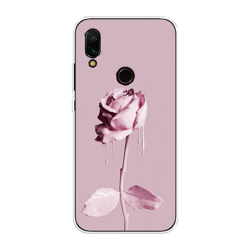 Силиконовый чехол Роза в краске на Xiaomi Redmi 7 / Сяоми Редми
