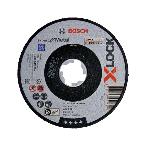 Диск отрезной BOSCH Expert for Metal 125x2.5x22.23 прямой X-