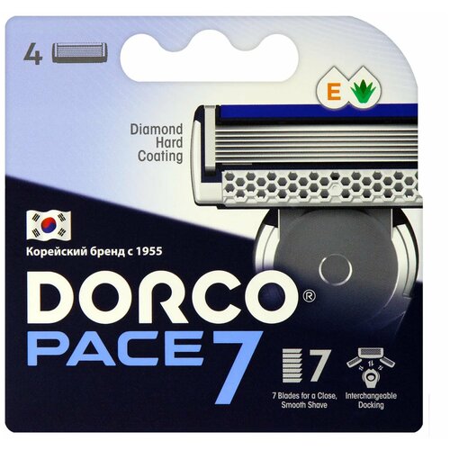 Оригинальные сменные кассеты Dorco PACE 7,