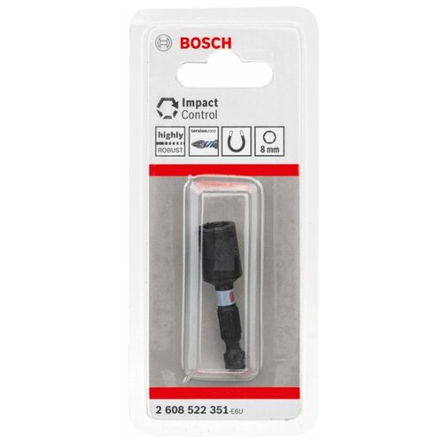 BOSCH торцевая головка impact control, 8мм 2608522351