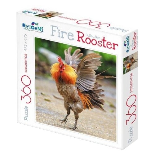 Пазл Origami Fire Rooster Бойцовый петух (02628), 360 дет.