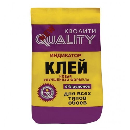 Клей для обоев Клей обойный Quality, индикатор, коробка, 200 г