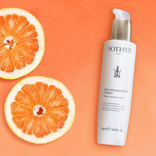 Sothys молочко для нормальной и комбинированной кожи Vitality Cleansing Milk,