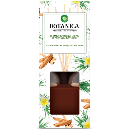 Air Wick диффузор Botanica Приморский кипарис и терпкий ветивер, 80 мл 1 шт.