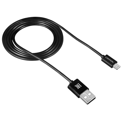 Кабель Canyon, USB - Lightning 8-pin, 1м, Белый CNE-CFI1W