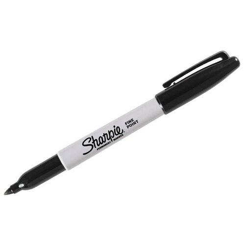 Маркер перманентный SHARPIE (США) красный, Fine, круглый н