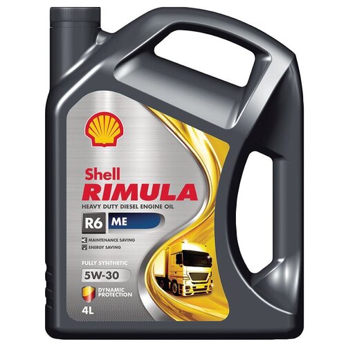 Синтетическое моторное масло SHELL Rimula R6 ME 5W-30, 4 л