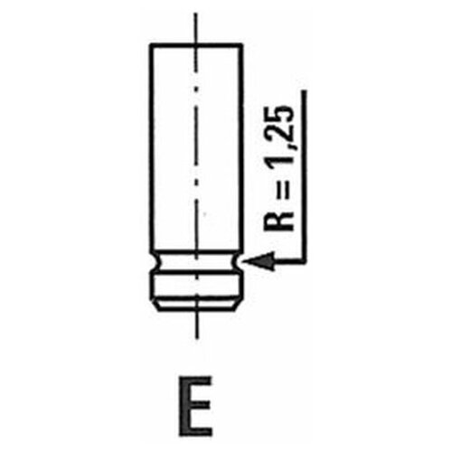 Клапан Выпускной Cit/Peug 1.9 Freccia арт. r4293/rcr