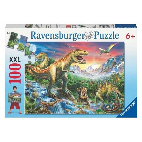 Пазл Ravensburger «У динозавров», 100 эл.