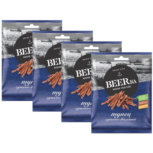Снеки, закуски BEERka Большеглаз тунец филе соломка 4шт. Х 40г.
