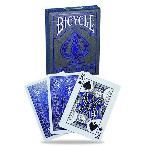 Игральные карты Bicycle Metalluxe Foil Back Cobalt / Фольгированный стиль,