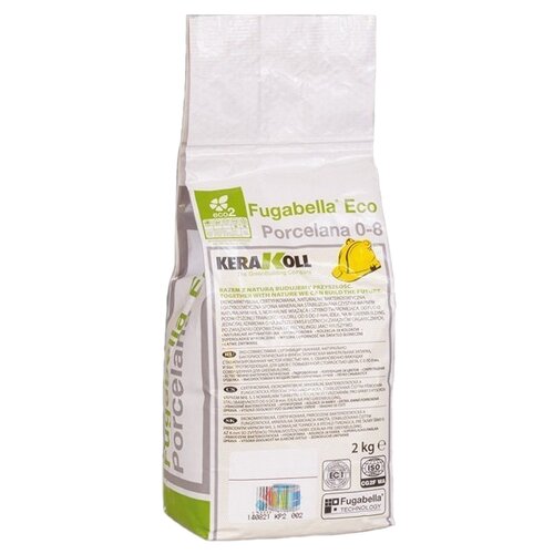 Kerakoll Fugabella Eco Porcelana 0-8 Цементная затирка для ш