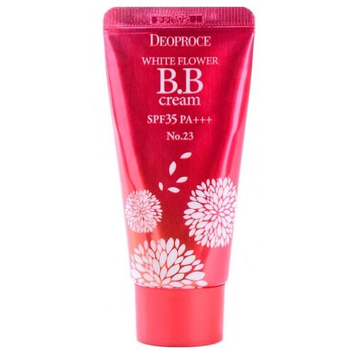 BB, CC и DD кремы Deoproce BB крем White Flower, SPF 35, 30 г, оттенок: 23 sand beige