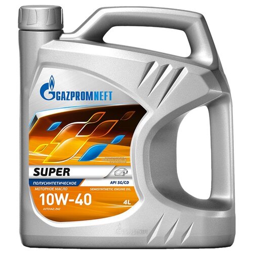 Моторные масла Полусинтетическое моторное масло Газпромнефть Super 10W-40, 4 л