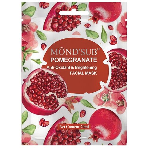 Маска для лица Mond'Sub Pomegranate Anti-Oxidant & Brighteni