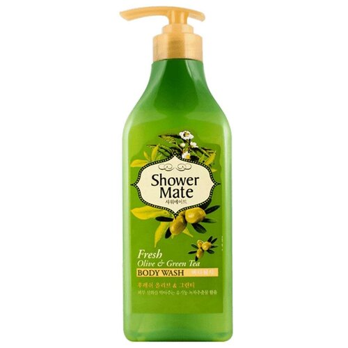 Гель для душа Shower Mate Fresh olive & green teaолива, 550 мл, 550 г