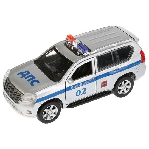 Внедорожник ТЕХНОПАРК Toyota Prado Полиция (PRADO-P, PRADO-P-WH) 1:32, 12 см,