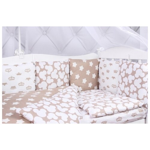 Борт в кроватку 12 предметов (12 подушек-бортиков) AmaroBaby