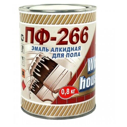 Эмаль ПФ-266 WHITE HOUSE износостойкая для пола золотисто-ко