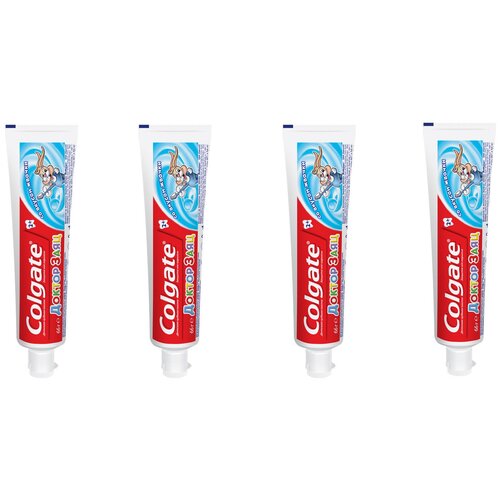  Зубная паста Colgate Доктор Заяц со вкусом жвачки 2+ набор 4 шт., 50