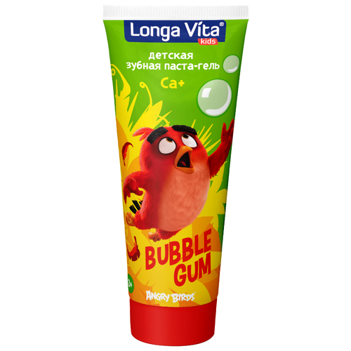   Яндекс Маркет Зубная паста Longa Vita Angry Birds Bubble Gum 3+, 75 мл, 75