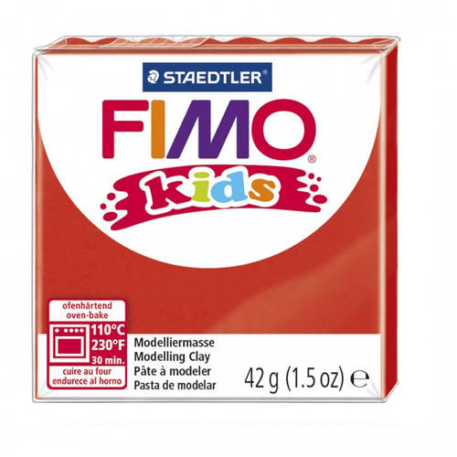 Полимерная глина для детей FIMO kids 2 (красный) 42г