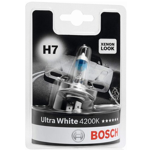 Лампа автомобильная BOSCH H7 ULTRA WHITE 12V 55W,