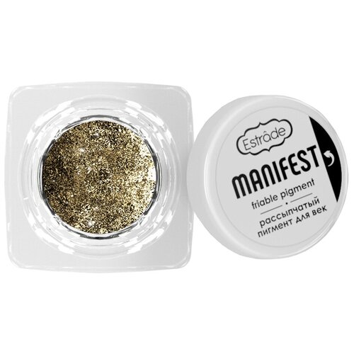 Тени Estrade Рассыпчатый пигмент для век Manifest 12 хаки