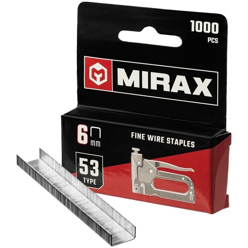 Скобы Mirax 3153-06 тип 53  для степлера, 6