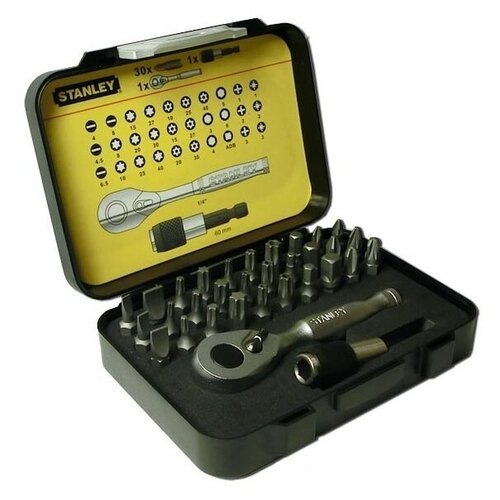 Отвёртка со сменными битами STANLEY 1-13-904, 32 предм.,